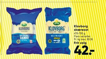 Bilka Klovborg skæreost tilbud