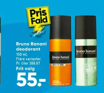 Bilka Bruno Banani deodorant tilbud