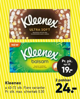 Bilka Kleenex tilbud
