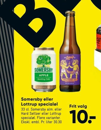 Bilka Somersby eller Lottrup specialøl tilbud