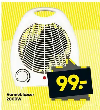 Varmeblæser 2000W