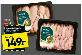 Bilka Dansk kyllingefilet eller -inderfilet tilbud