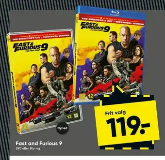 Bilka Fast and Furious 9 tilbud