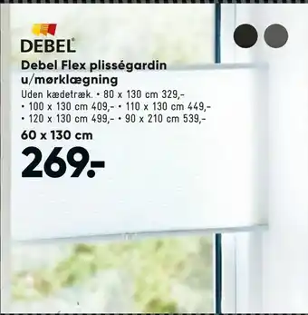 Bilka Debel Flex plisségardin u/mørklægning tilbud