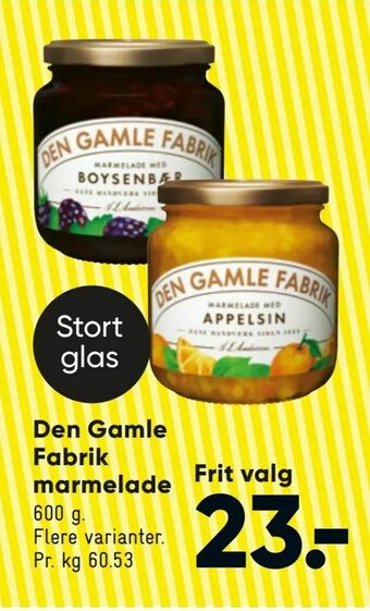 Bilka Den Gamle Fabrik marmelade tilbud