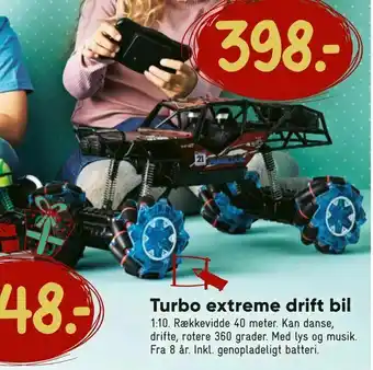 Bilka Turbo extreme drift bil tilbud