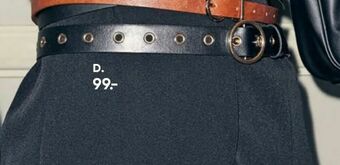 Bilka Bælte - sort tilbud