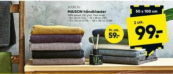 Bilka MAISON håndklæder tilbud