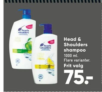 Bilka Head & Shoulders shampoo tilbud
