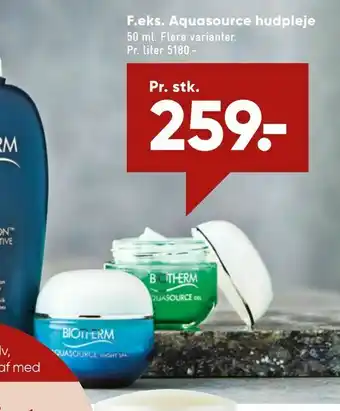 Bilka Aquasource hudpleje tilbud