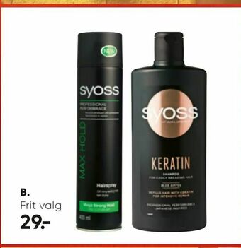 Bilka Syoss hårpleje tilbud