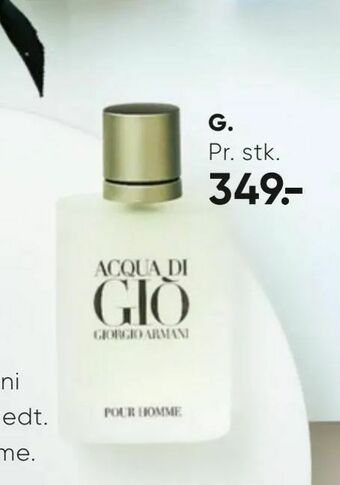Bilka Giorgio Armani Acqua Di Gió Pour Homme tilbud