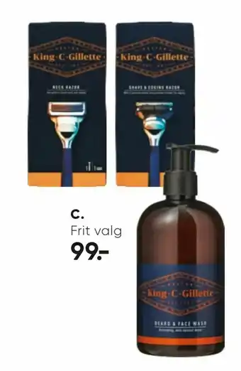 Bilka King C Gillette Razors eller Pleje tilbud