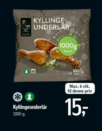 Føtex Kyllingeunderlår tilbud