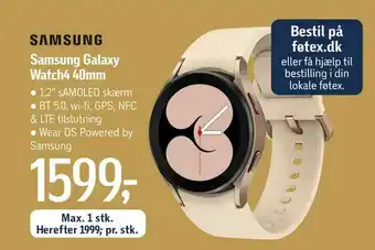 Føtex Samsung Galaxy Watch4 40mm tilbud
