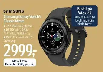 Føtex Samsung Galaxy Watch4 Classic 46mm tilbud