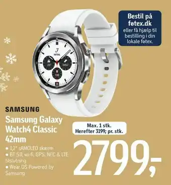 Føtex Samsung Galaxy Watch4 Classic 42mm tilbud