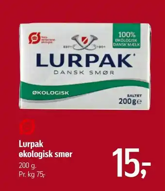 Føtex Lurpak økologisk smør tilbud