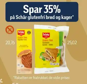 Føtex Schär glutenfri brød og kager tilbud
