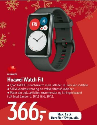 Føtex Huawei Watch Fit tilbud