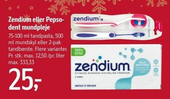 Føtex Zendium eller Pepsodent mundpleje tilbud
