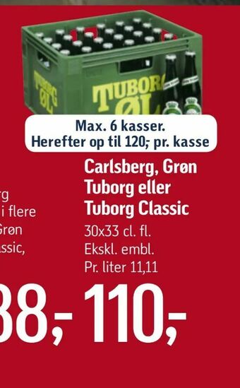 Føtex Carlsberg, Grøn Tuborg eller Tuborg Classic tilbud