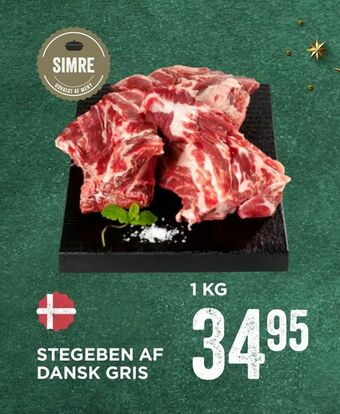 MENY Stegeben af dansk gris tilbud