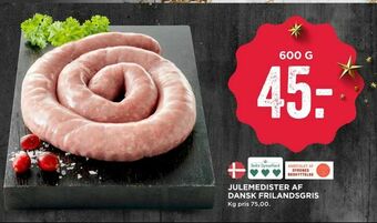 MENY Julemedister af dansk frilandsgris tilbud