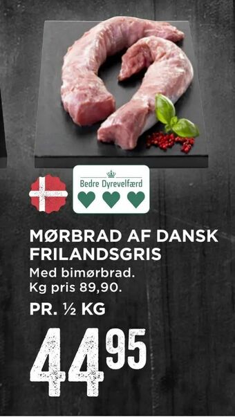 MENY Mørbrad af dansk frilandsgris tilbud