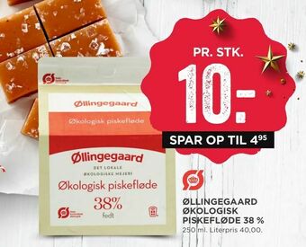 MENY Øllingegaard økologisk piskefløde 38 % tilbud