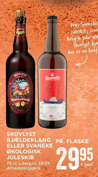 MENY Skovlyst bjældeklang eller svaneke økologisk juleskib tilbud
