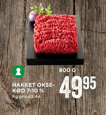 Hakket okse- kød 7-10 %