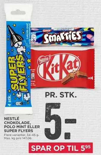 MENY Nestlé chokolade, polo mint eller super flyers tilbud