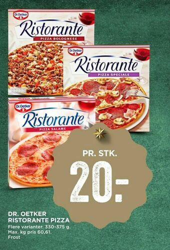MENY Dr. oetker ristorante pizza tilbud