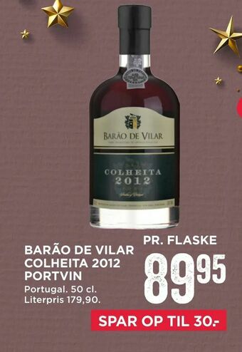 MENY Barão de vilar colheita 2012 portvin tilbud