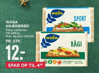 MENY Wasa knækbrød tilbud
