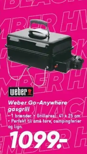 Bilka Weber Go-Anywhere gasgrill tilbud