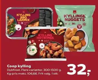 Kvickly Coop kylling tilbud