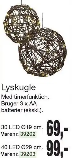 Harald Nyborg Lyskugle tilbud