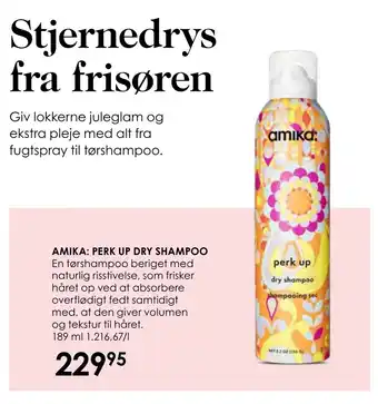 Matas AMIKA: PERK UP DRY SHAMPOO tilbud