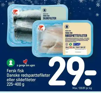 REMA 1000 Fersk fisk Danske rødspættefileter eller sildefileter tilbud