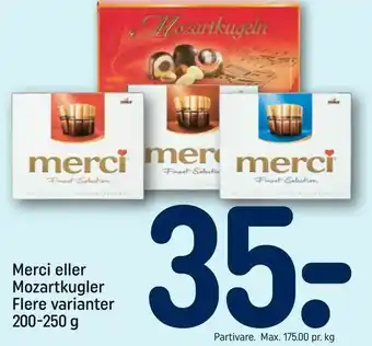 Merci eller Mozartkugler