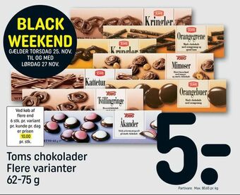 Toms chokolader