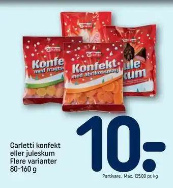 REMA 1000 Carletti konfekt eller juleskum tilbud