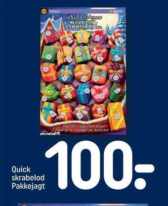REMA 1000 Quick skrabelod Pakkejagt tilbud