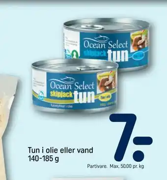 REMA 1000 Tun i olie eller vand tilbud