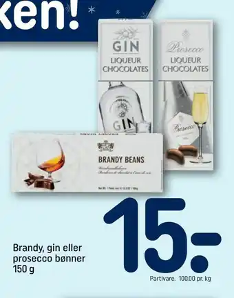 REMA 1000 Brandy, gin eller prosecco bønner tilbud