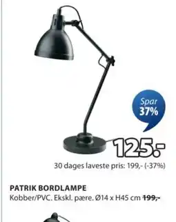 JYSK Patrik bordlampe tilbud