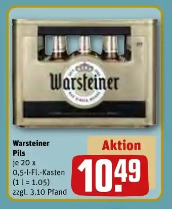 REWE Warsteiner pils tilbud