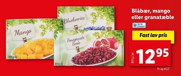 Blabaer Mango Eller Granataeble Tilbud Hos Let Kob